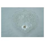 Oneida Crystal Divided Heart Candy/Relish Dish