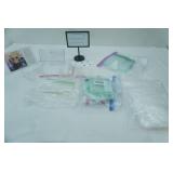 Acrylic Card Holder Display, Sticky Note Holder, Variety of Ziploc Bags, Picture Frame