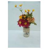 Vintage Canning Jar Flower Arrangement