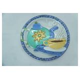 Lori Siebert for Silvestri Glass Fusion Art Deco Plate