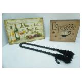 Espresso Yourself wooden Wall Hanging, Wine a bit you