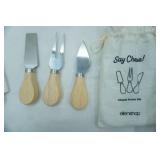 Cutting Board, Christmas Themed, Cheese Knife Set, Fall Themed Potholder and Towel Set.