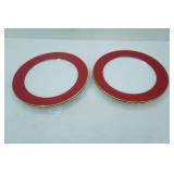 10 Strawberry Street Dinner Plates. Set of 4