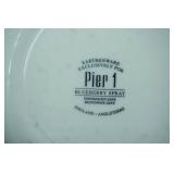 Pier 1 Blueberry Spray Salad Plate Set of 4