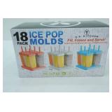 NEW Ice Pop Molds. 18 pack