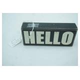 NEW Live Well, Laugh Often Wooden Wall Decor 10"x 14", and Hello Wooden Sign 6"x2.5"x1.5"