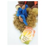 NEW Stuffed Teddy Bear, Stuffed Moose, Blue birds in nest finger puppet