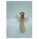 Collectible Figurines. Willow Tree Angel of the Heart, Carousel Horses, 1985 "Denim Days" by Homco