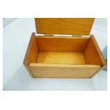 2 Vintage Lidded Wooden Boxes