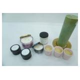 Variety of Candles, Diffuser Sticks, candle holder plate