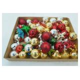 Variety of Christmas Ornaments. Glass and plastic