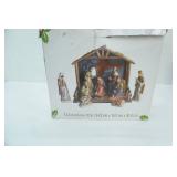 Celebrate It Ceramic Nativity Set w/Wooden Stable