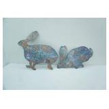 Metal Bunny Rabbit Wall Decor