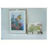 Kiss of the Swallowtail b Robert E. Hinton Art Print. 13"x 18"; NEW Vinyl Tablecloth. 58"x 90"