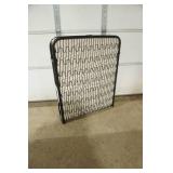 NEW/LIKE NEW Portable Cot with foam mat and cover