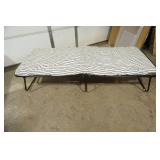 NEW/LIKE NEW Portable Cot with foam mat and cover