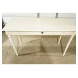 Cream Painted Wooden Computer Desk, Writing Desk w/one slide out drawer for keyboard