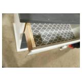 Wooden Painted White/Grey Hutch Cabinet 38"x 18"x 68"