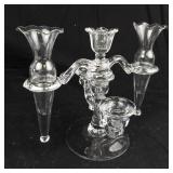 Candelabra - 4-Arm Clear Glass Centerpiece
