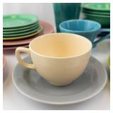 Homer Laughlin Fiestaware Vintage Dinnerware - Mixed Colors, Assorted Pieces