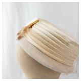 Desi New York An Original Beige Cloche Hat - Size 6 1/4
