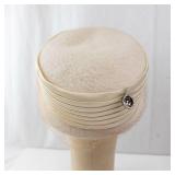 Desi New York An Original Beige Cloche Hat - Size 6 1/4