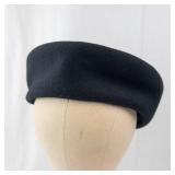New York Creations Black Wide-Brim Felt Hat - Size 22
