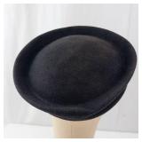 New York Creations Black Wide-Brim Felt Hat - Size 22
