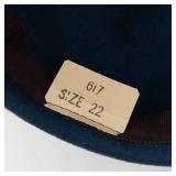 Belvedere Blue Wool Cloche Hat - Size 22