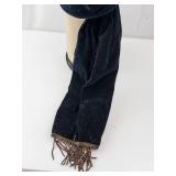 Black Velvet Turban Hat - Good Samaritan Label - Vintage Headwear