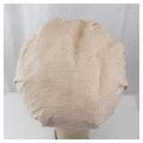 Beige Baker Boy Hat - Cotton Newsboy Cap with Short Brim