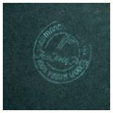 Jen Field Felts Green 100% Virgin Wool Hat with Feather & Veil Netting (Newmann)