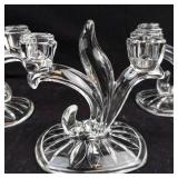 Set of 3 Pressed Plant Botanical Double Arm Candelabras