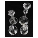 Clear Glass Candlesticks (Lot of 4)