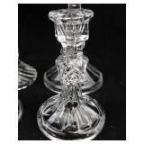 Clear Glass Candlesticks (Lot of 4)