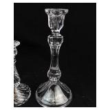 Clear Glass Candlesticks (Lot of 4)