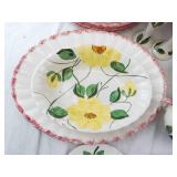 Blue Ridge Fruit Salad Pattern Dinnerware Set - Plates, Cups, Creamer & Sugar
