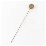 Antique Gold-Tone Hat Pins - 3 Pc Set with Textured Ball Heads