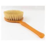 Hair Brush - Bakelite Amber Boar Bristle Vanity Brush