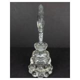 Perfume Bottle Crystal Glass with Beaded Base & Ornate Stopper - Vintage