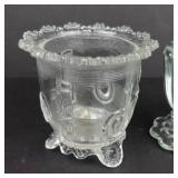 Clear Crystal Glass Decanter, Purfume Ornament Set - Assorted Vessels