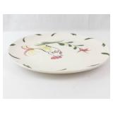 Blue Ridge Hand Painted Plate - Rooster & Floral Motif - Made in USA