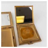 Vintage Powder Compacts (Lot of 3) - Gold Tone & Enamel