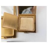 Vintage Powder Compacts (Lot of 3) - Gold Tone & Enamel