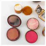 Vintage Gold-Tone Makeup Compacts & Vanity Case Collection (Lot of 7)