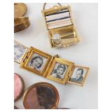 Vintage Gold-Tone Makeup Compacts & Vanity Case Collection (Lot of 7)