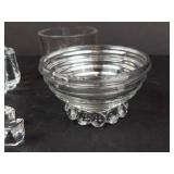 Leaf-Shaped  Glass Dishes - 4-Piece Set