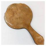 Vintage Tortoiseshell Round Hand Mirror With Long Handle