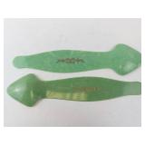 Celluloid Shoe Horns - Green (Lot of 2)