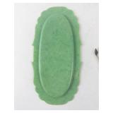 Celluloid Vanity Tool Set - 4-Piece Green Handle with Case